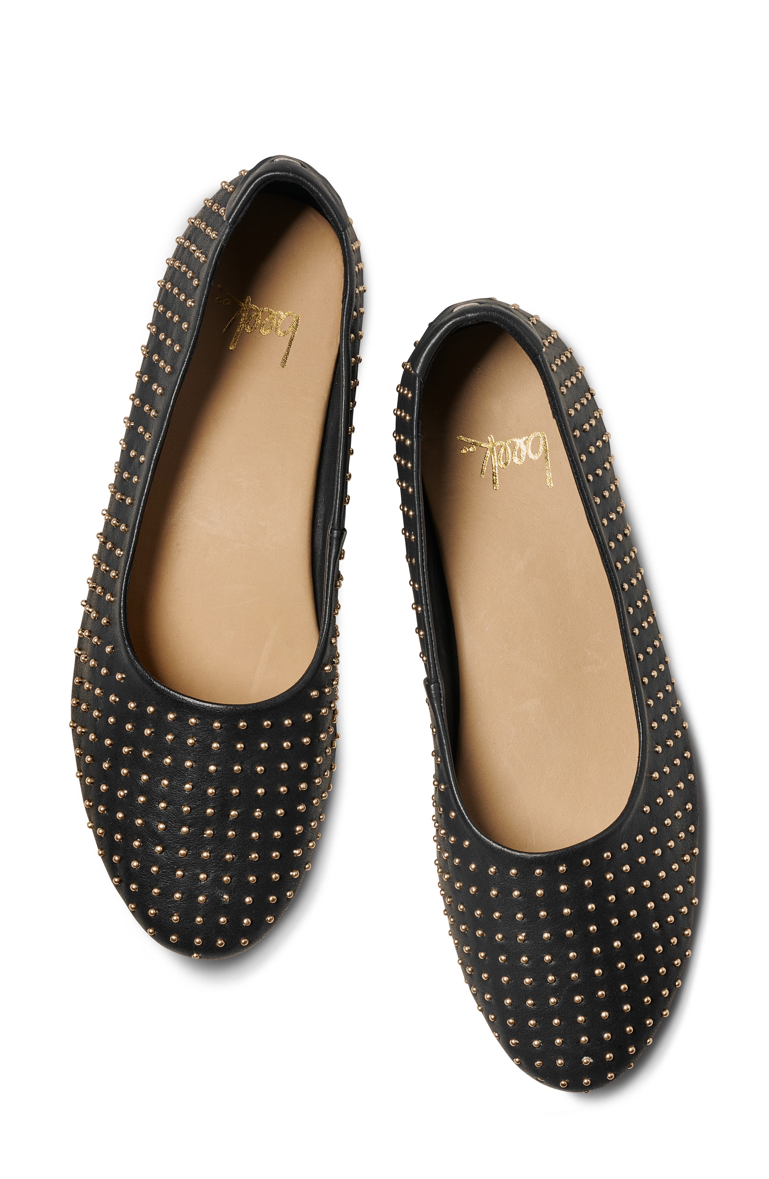 Beek Swiftlet Stud Ballet Flat, Alternate, color, Black
