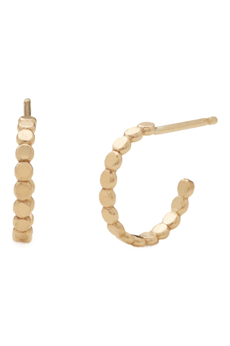 Poppy Hoop Earrings, Main, color, GOLD FILLED 15MM
