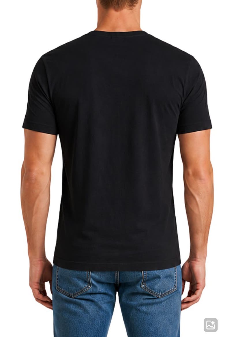 Casual Crewneck T-Shirt, Alternate, color, BLACK