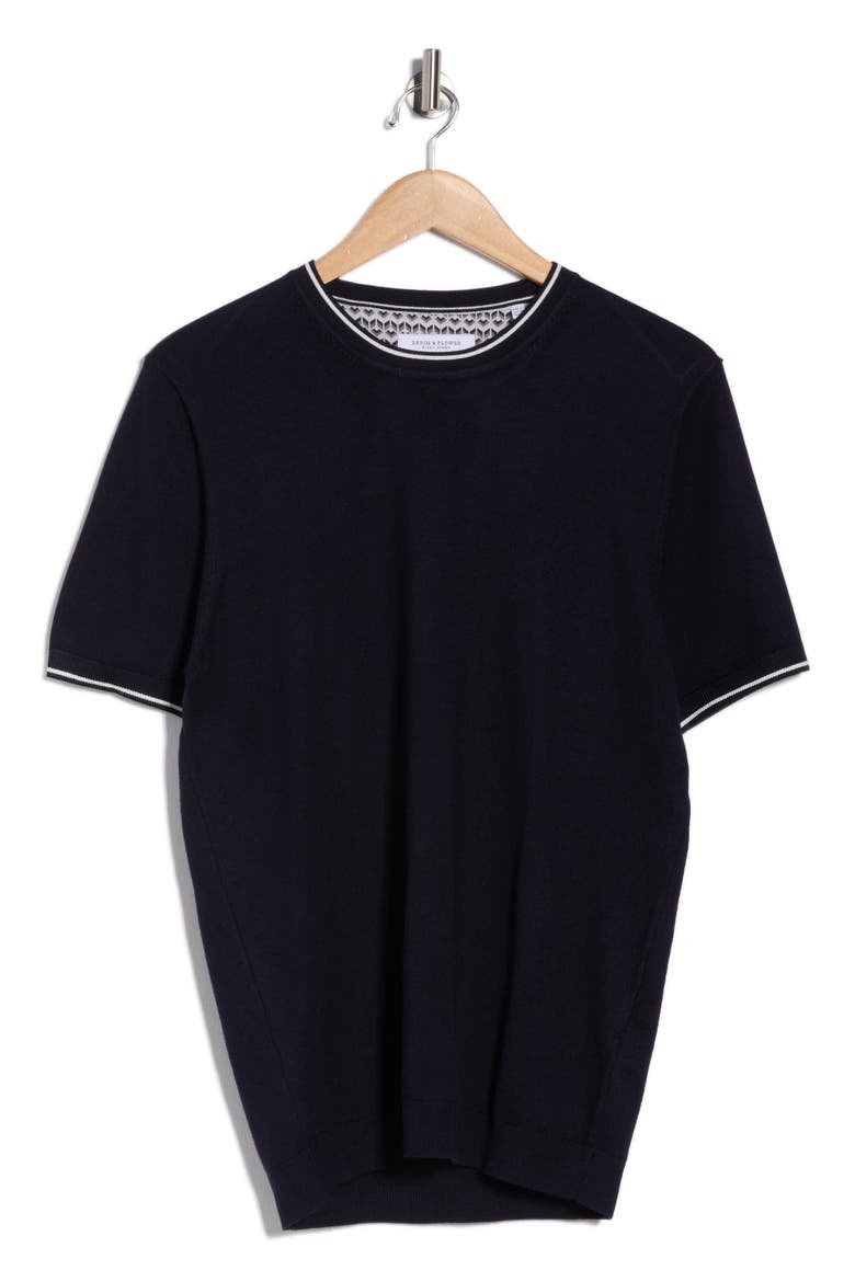 Sweater T-Shirt, Alternate, color, NAVY