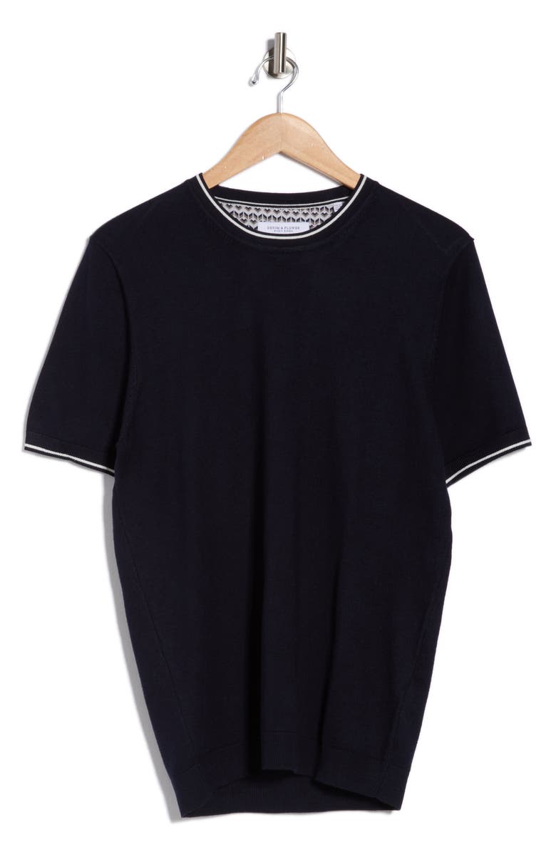 DENIM AND FLOWER Sweater T-Shirt, Main, color, Navy