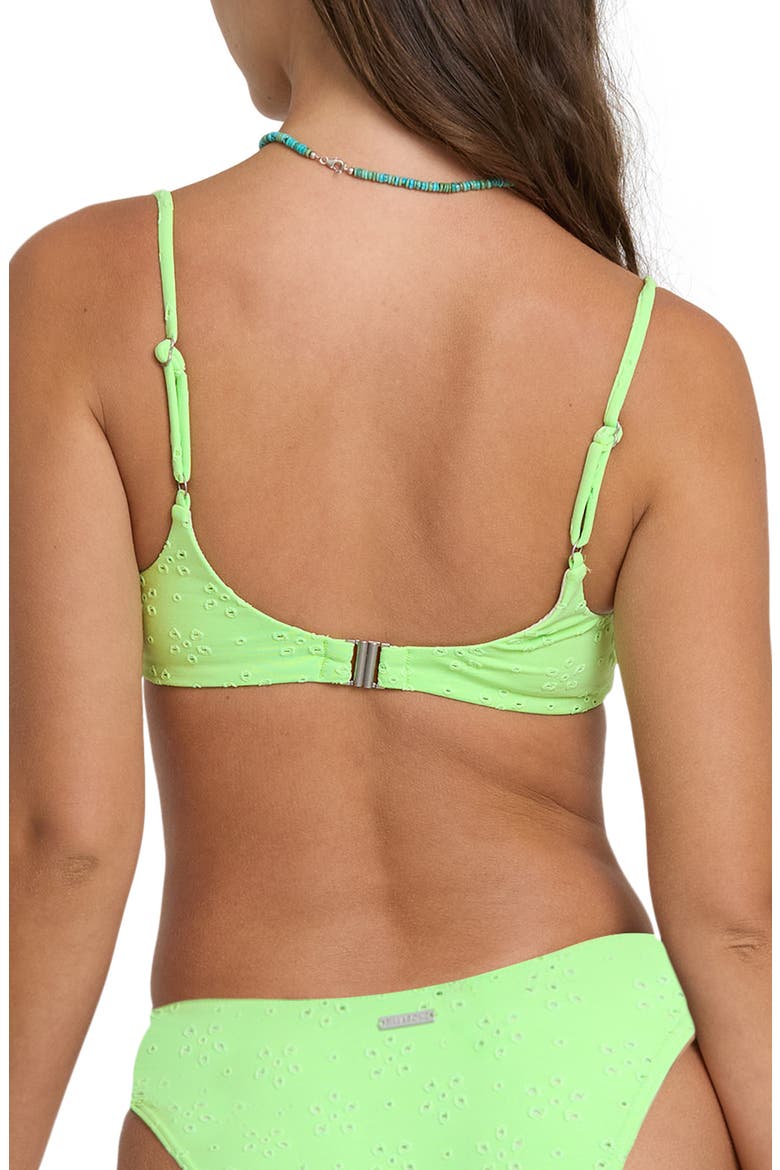 Simply Sweet Eyelet Helena Underwire Bikini Top, Alternate, color, GREEN GLOW