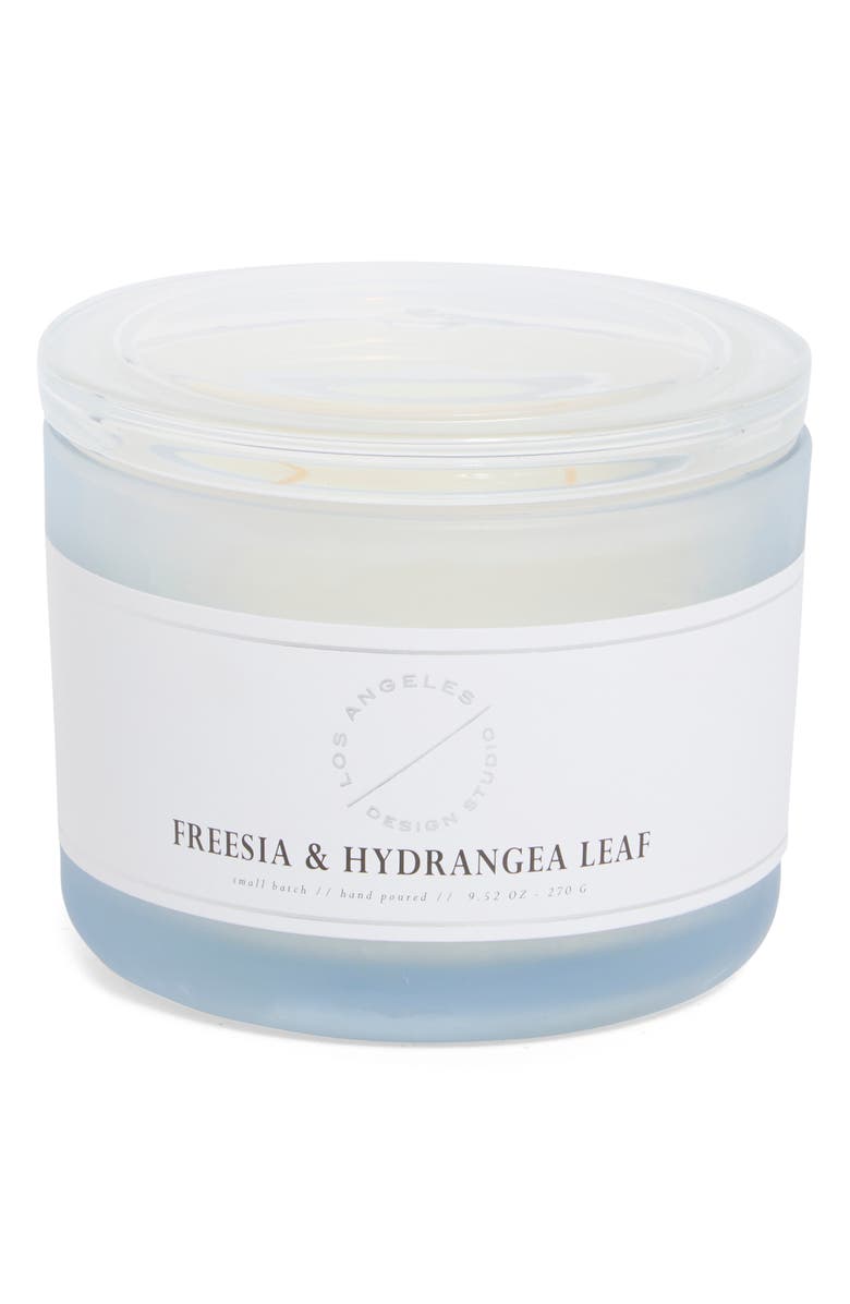 PORTOFINO CANDLES Freesia & Hydrangea Leaf Jar Candle, Main, color, Freesia N Hydrangea Leaf