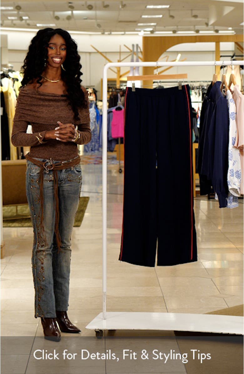 Pull-On Bootcut Track Pants, sales video thumbnail