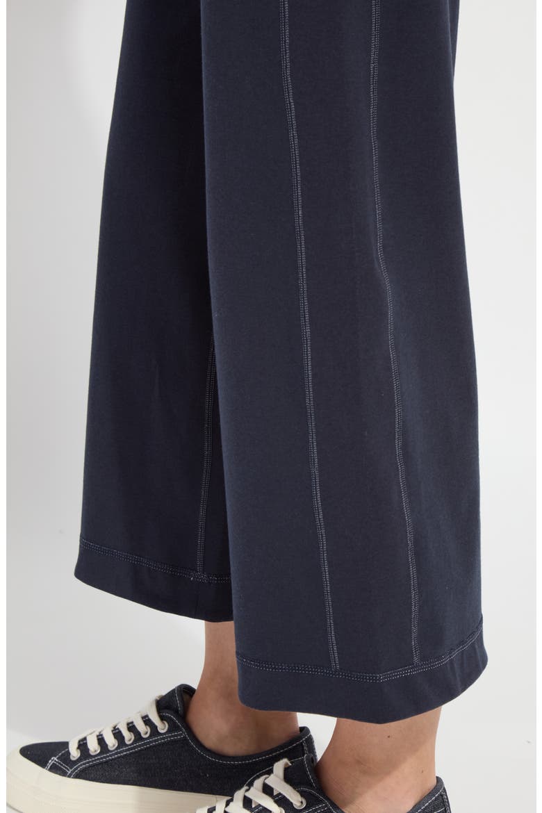 Jovie Reversible Pull-On Crop Wide Leg Pants, Alternate, color, TRUE NAVY/ GREY MELANGE