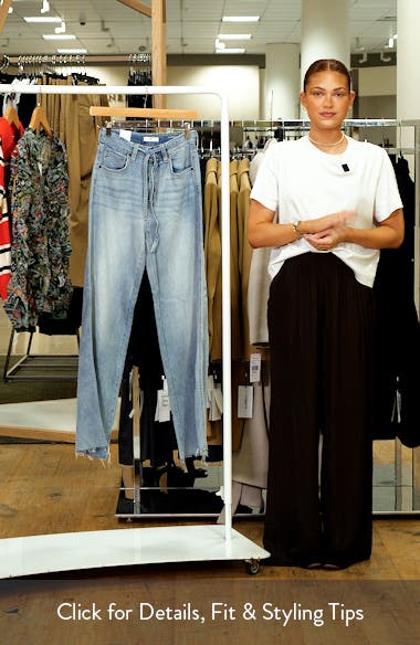 TieWaist High Rise Wide Leg Jeans (Women) Nordstromrack — free download