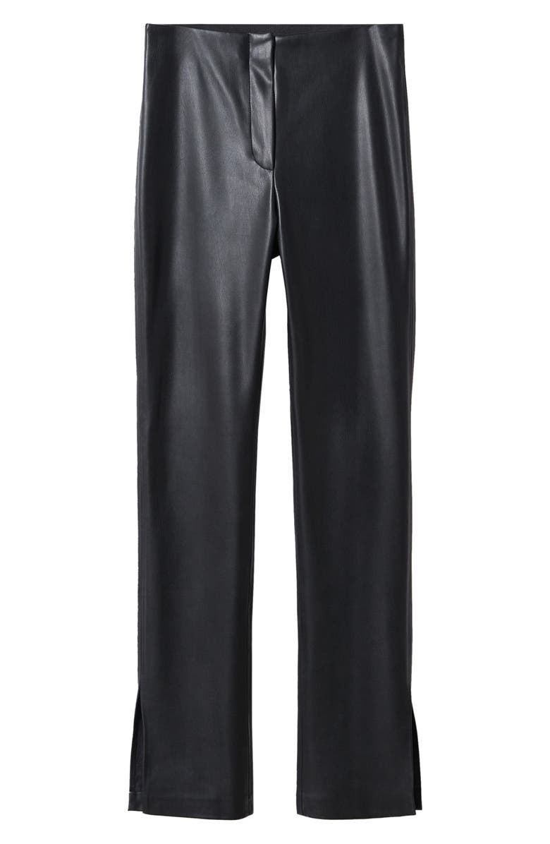 MANGO Faux Leather Pants, Alternate, color, 