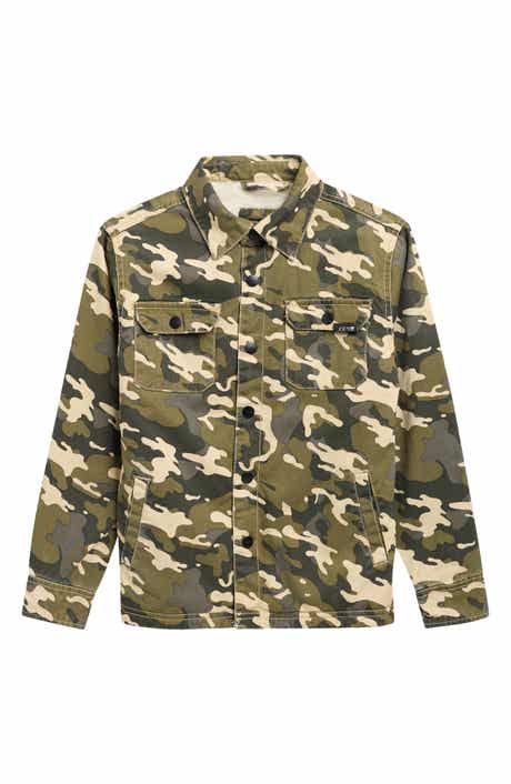 Kids' Camo Snap-Front Jacket