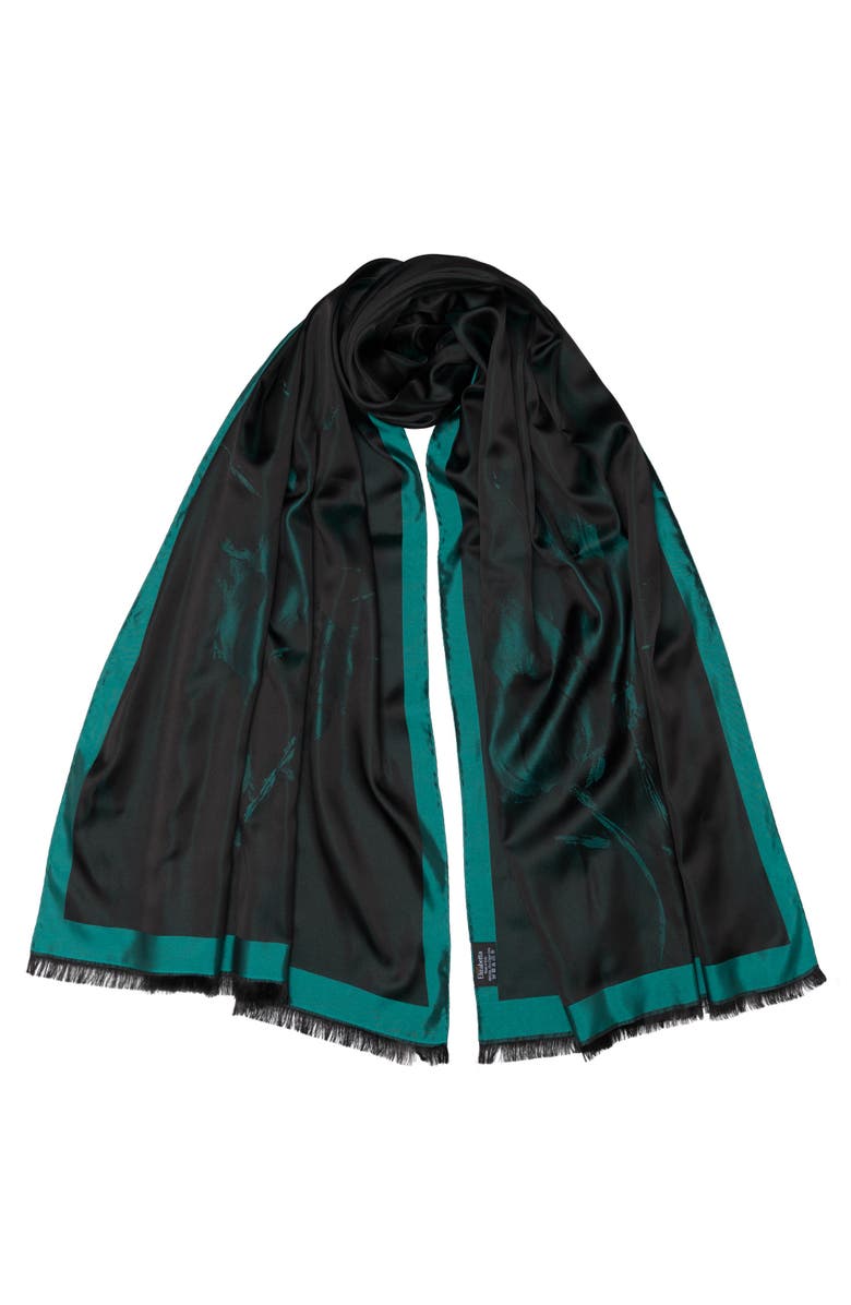 Elizabetta Fortuna - Silk Scarf/Shawl for Women, Alternate, color, Emerald Green