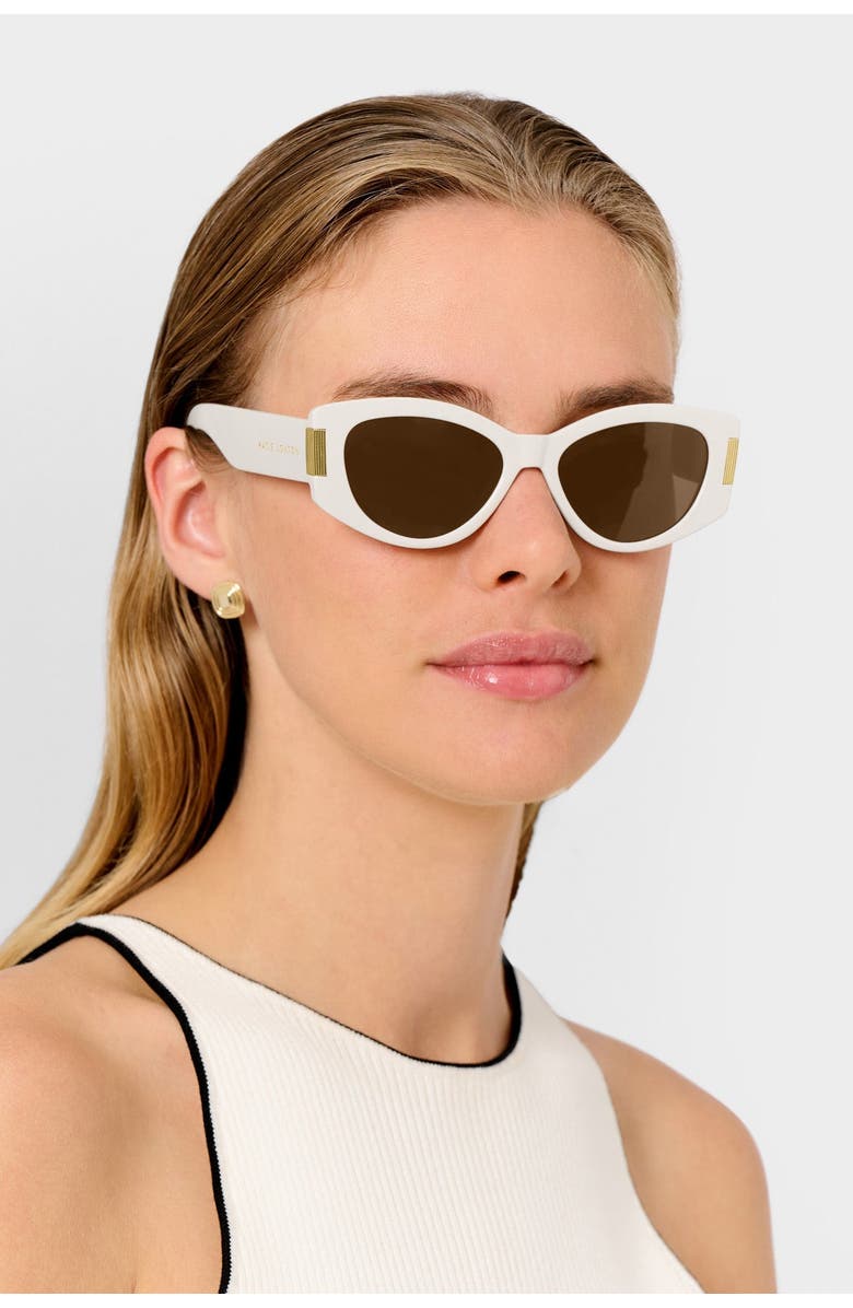 Katie Loxton Rimini Sunglasses in Off White, Alternate, color, Off-White