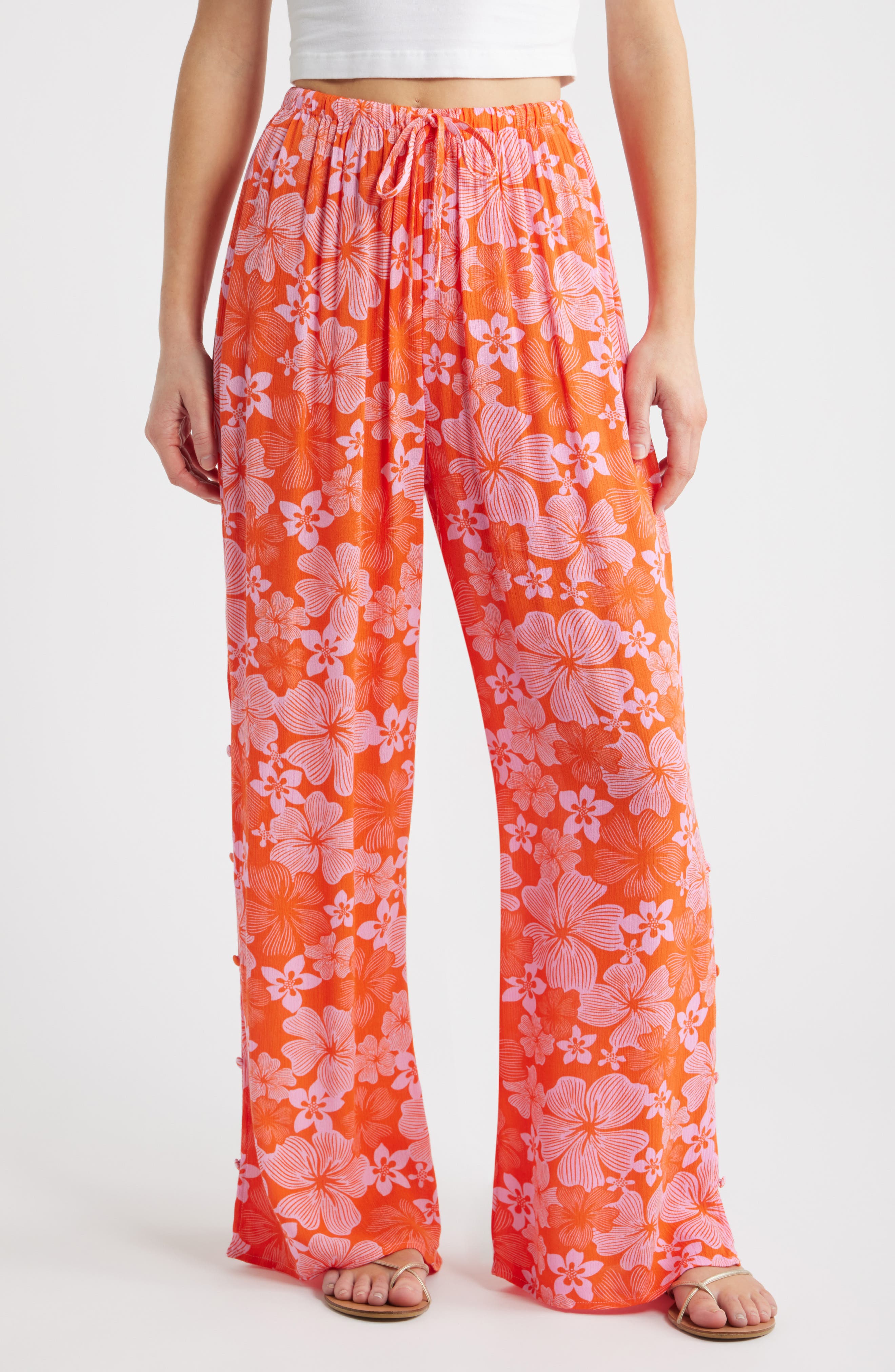 Aloha State Tie Waist Beach Pants - image 3