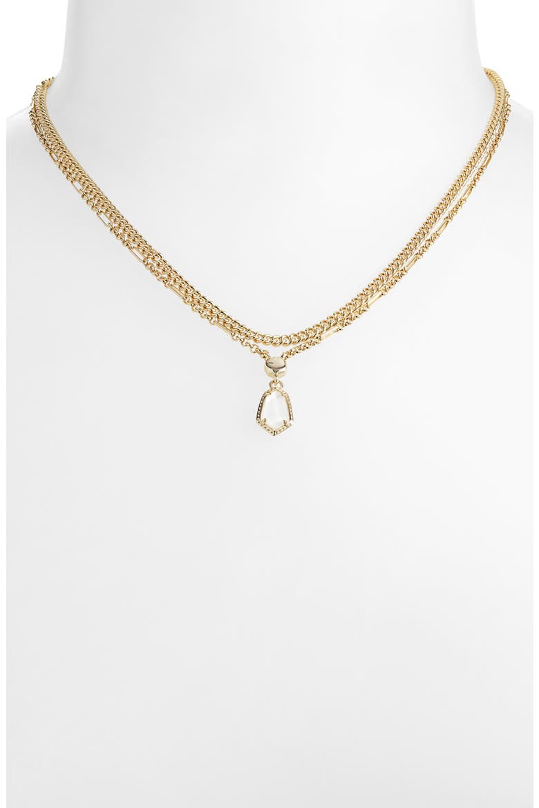 Alexandria Pendant Layered Necklace, Alternate, color, GOLD/ IVORY MOTHER OF PEARL