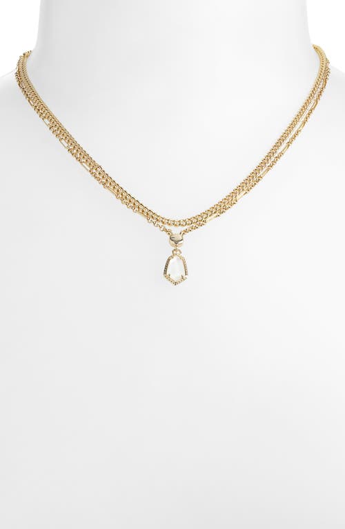 Kendra Scott Alexandria Pendant Layered Necklace In Gold
