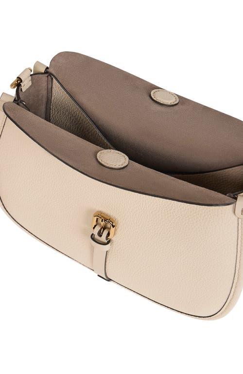 Etro Medium Tumbled Leather Crossbody Pony Bag In Neutral