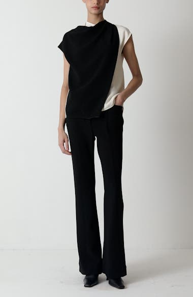 エルサProenza Schouler ナッパ アルジェリ 304 Proenza Schouler Elsa Asymmetric Double Crepe Top | Nordstrom