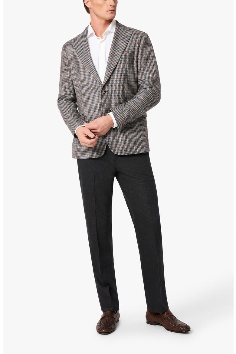 Devon Stretch Wool & Cashmere Trousers, Alternate, color, BLACK