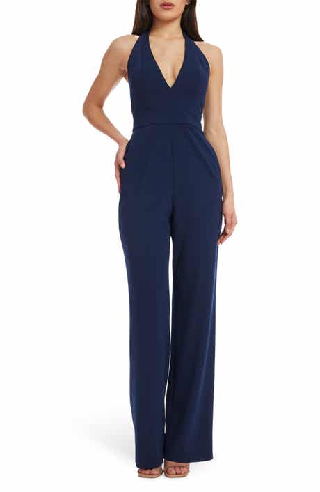 Dress the Population Miller Halter Jumpsuit