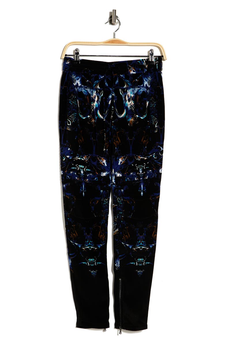 Balmain Pattern Silk Pants, Alternate, color, 