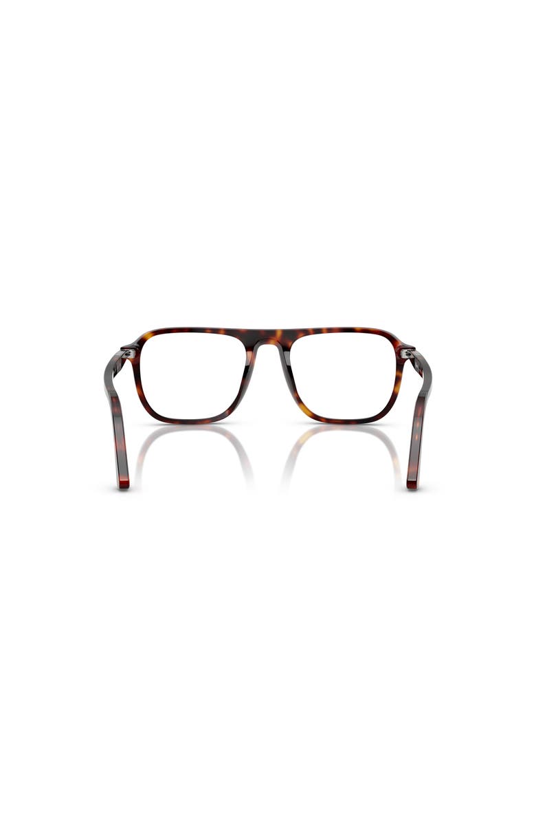Persol 51mm Square optical glasses, Alternate, color, Tortoise