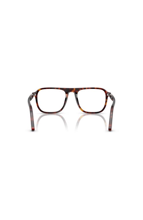 Persol 53mm Square Optical Glasses In Black