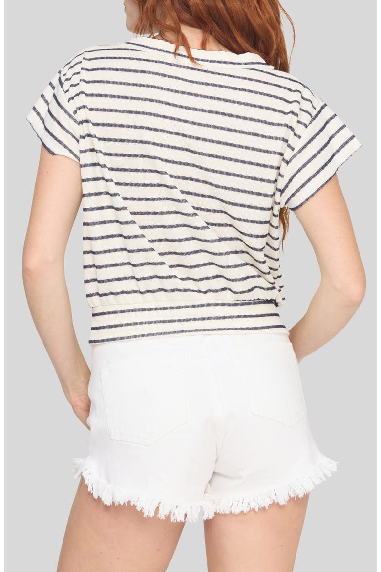 Osper Textured Stripe Top, Alternate, color, IVORYNAVY