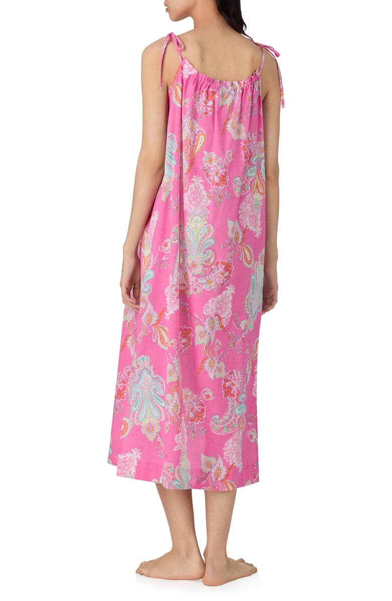 Lauren Ralph Lauren Tie Strap Nightgown, Alternate, color, 