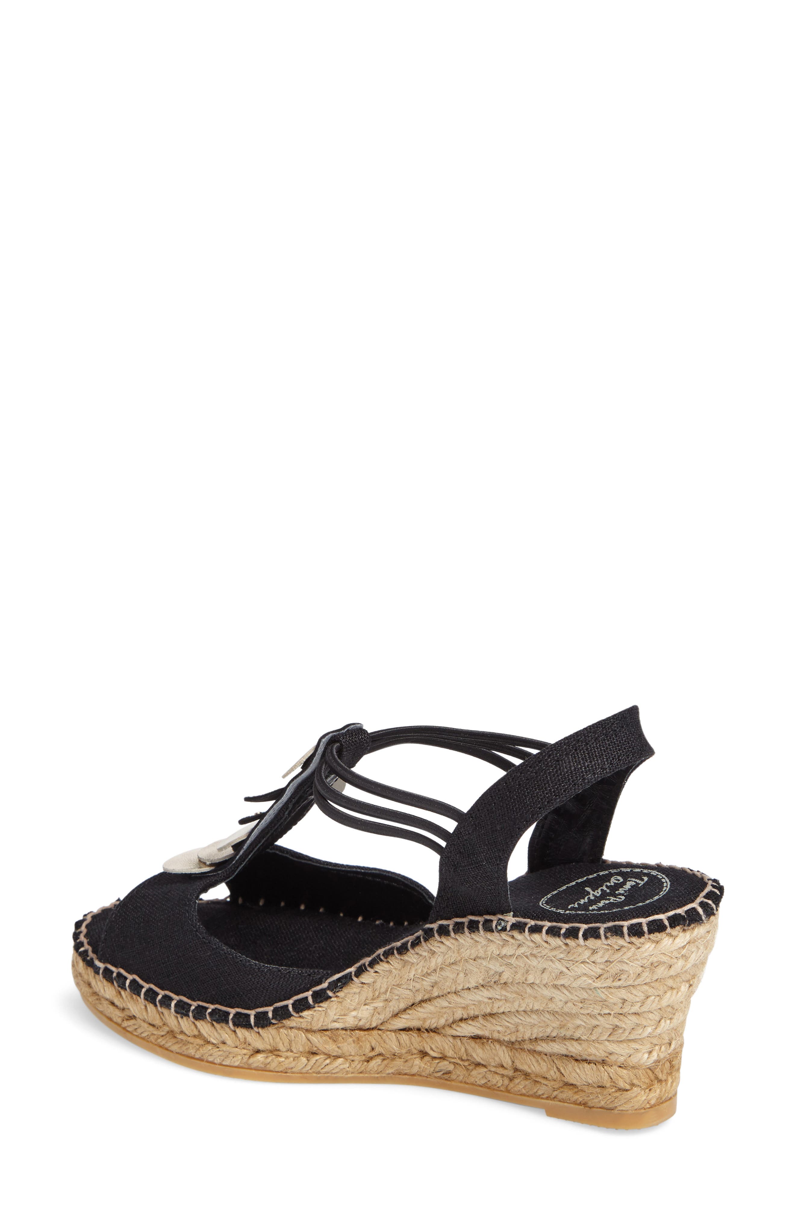 Toni Pons Sitges Espadrille Sandal, Alternate, color, Black Fabric