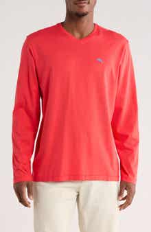 Tommy Bahama Bali Skyline Long Sleeve V-Neck T-Shirt