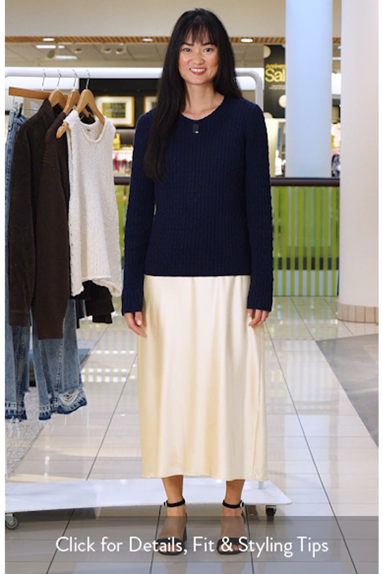 Cable Stitch Organic Cotton Sweater video