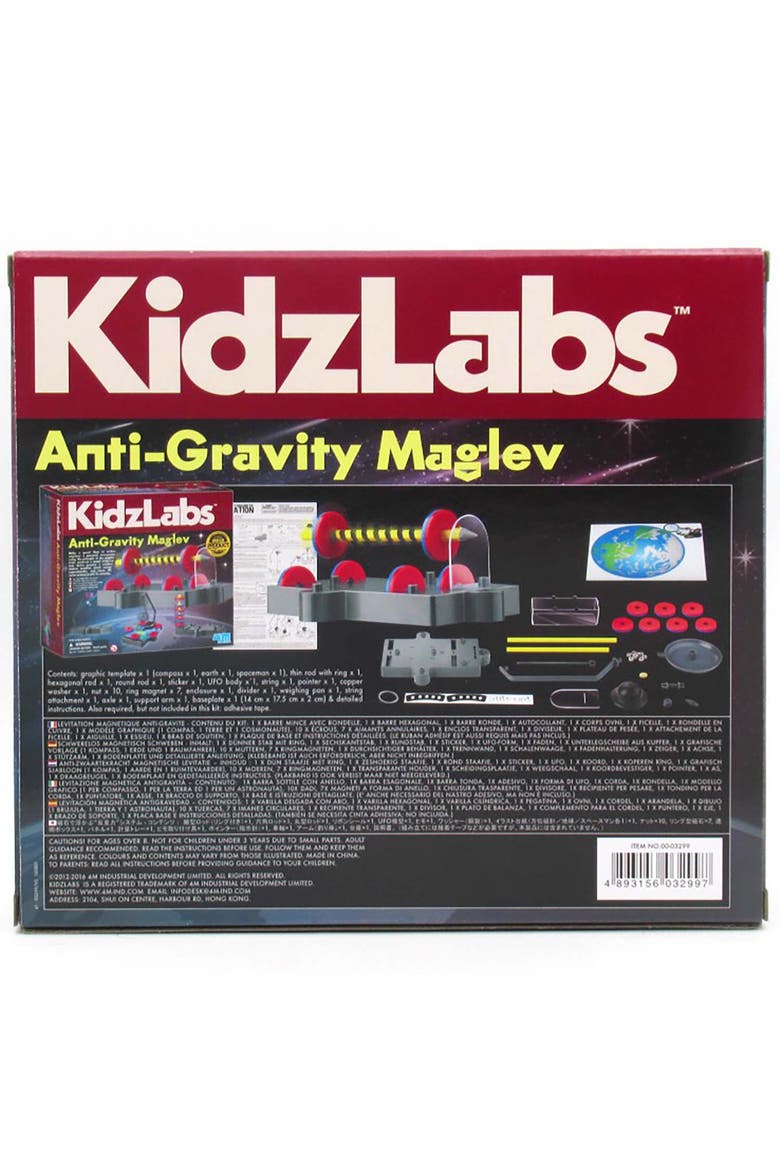 Kidzlabs Antigravity Maglev 7 Physics Projects, Magnetic Levitation Stem, Alternate, color, Multicolored
