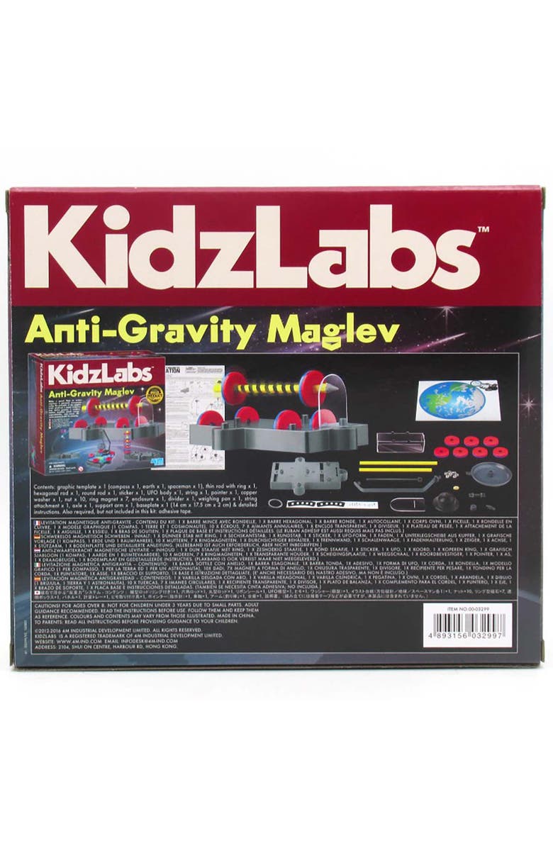 4M Kidzlabs Antigravity Maglev 7 Physics Projects, Magnetic Levitation Stem, Alternate, color, Multicolored