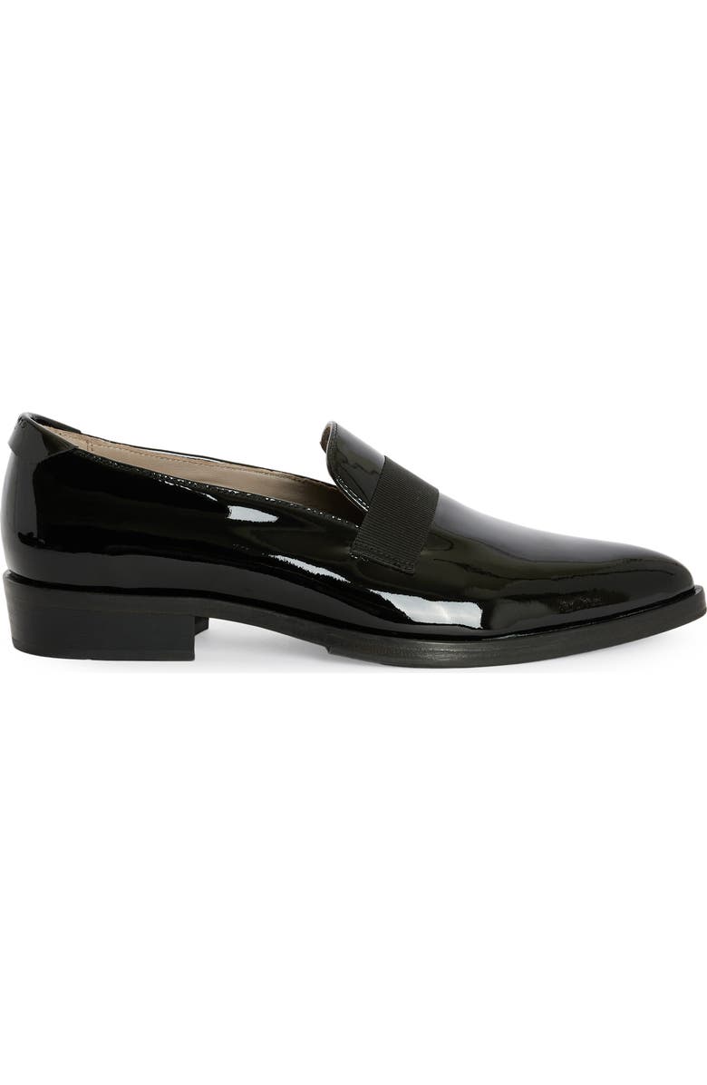 AllSaints Watts Pointed Toe Loafer, Alternate, color, Black