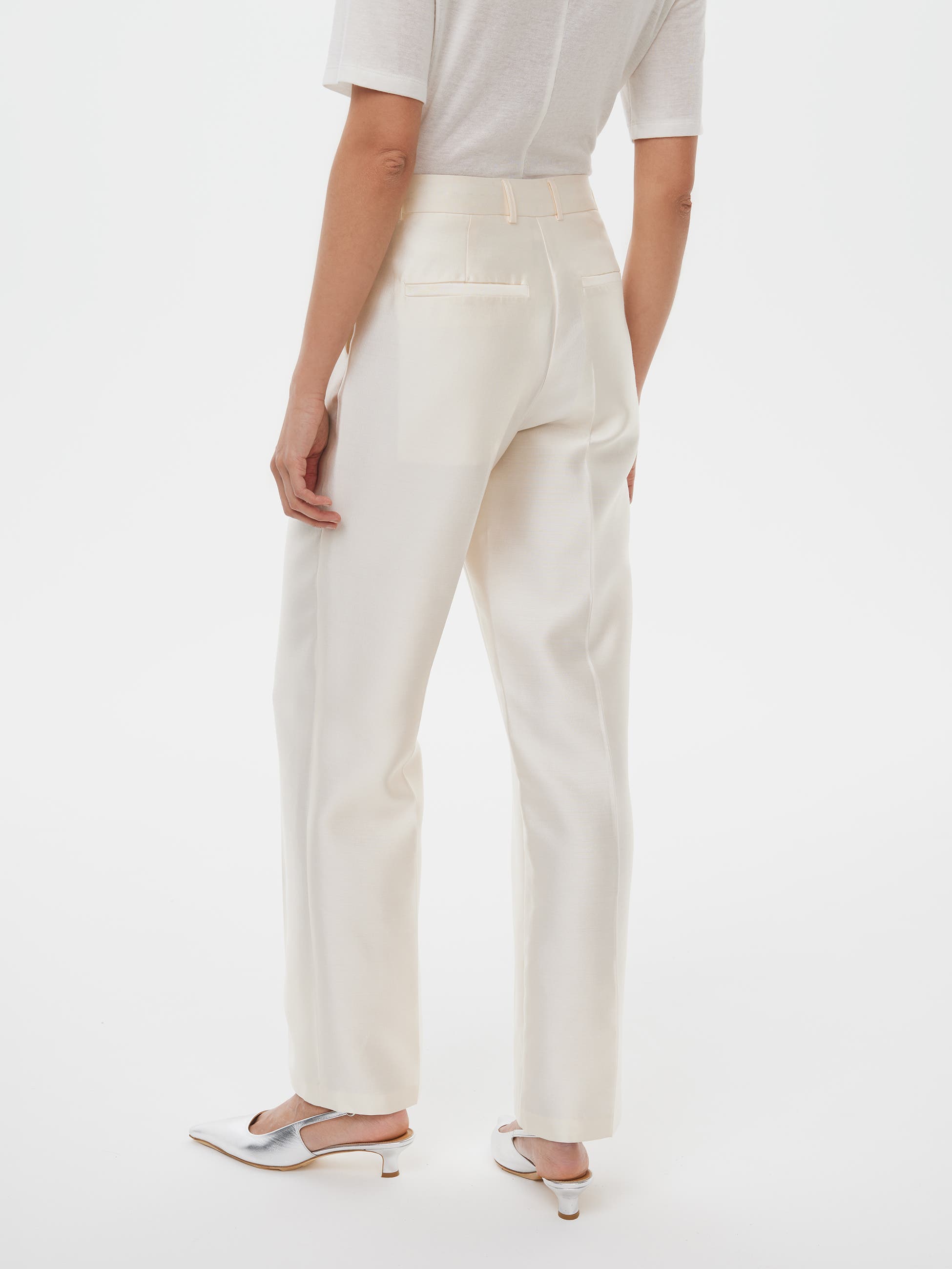 Bridal Tailored Silk Wool Pants - image 2