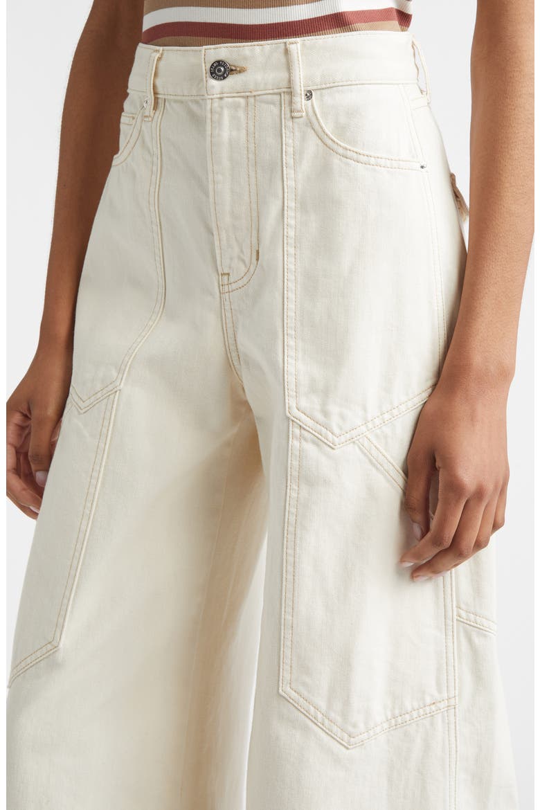 Freddy High Waist Wide Leg Jeans, Alternate, color, ECRU