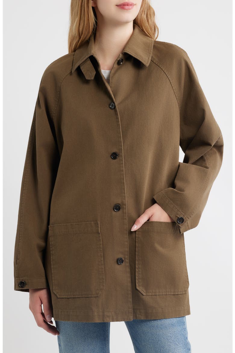 Stafford Cotton Utility Jacket, Alternate, color, OLIVE