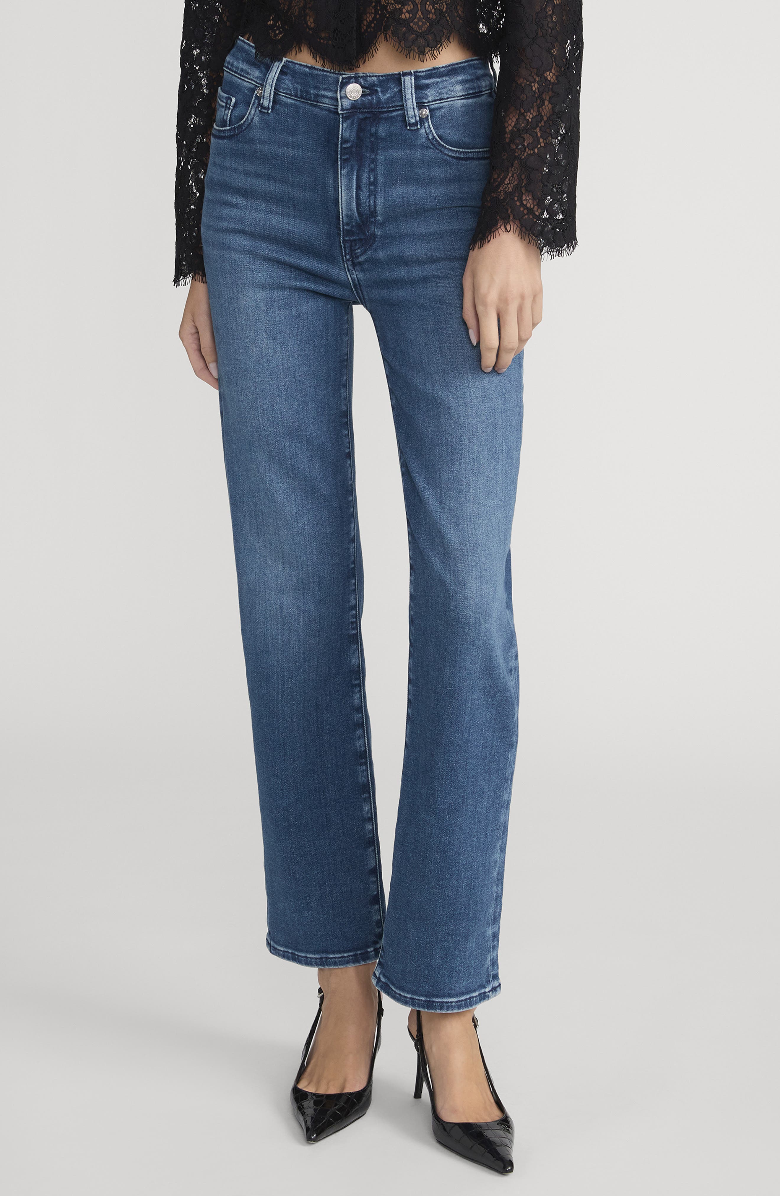 FRAME Le Sleek Straight High Waist Straight Leg Jeans