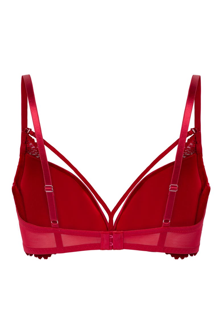 Whitney Padded Underwire Maximizer Bra, Alternate, color, CHILI PEPPER