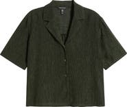 Eileen Fisher Texture Elbow Sleeve Shirt
