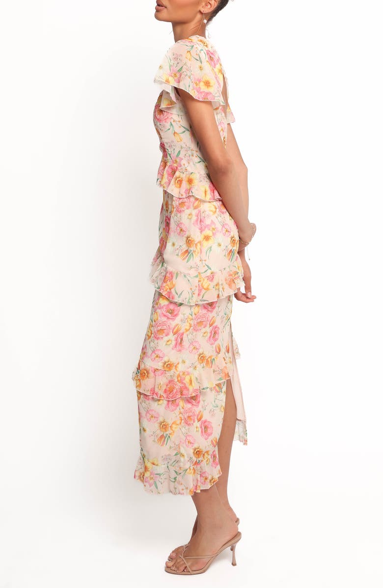 Petal & Pup Leila Peony Flutter Sleeve Cocktail Dress, Alternate, color, Peony