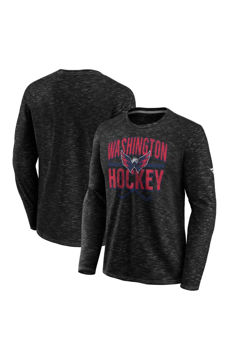 FANATICS Men's Fanatics Gray Washington Capitals Iced Out Long Sleeve T-Shirt, Main, color, Gray