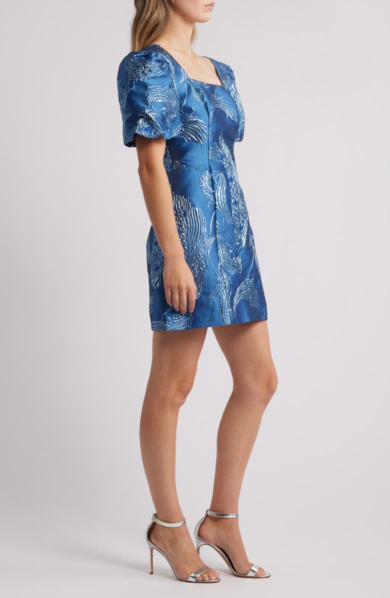 Lilly Pulitzer<sup>®</sup> Booker Puff Sleeve Jacquard Romper, Alternate, color, 