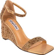 LADY COUTURE Kloe Crystal Embellished Wedge Sandal