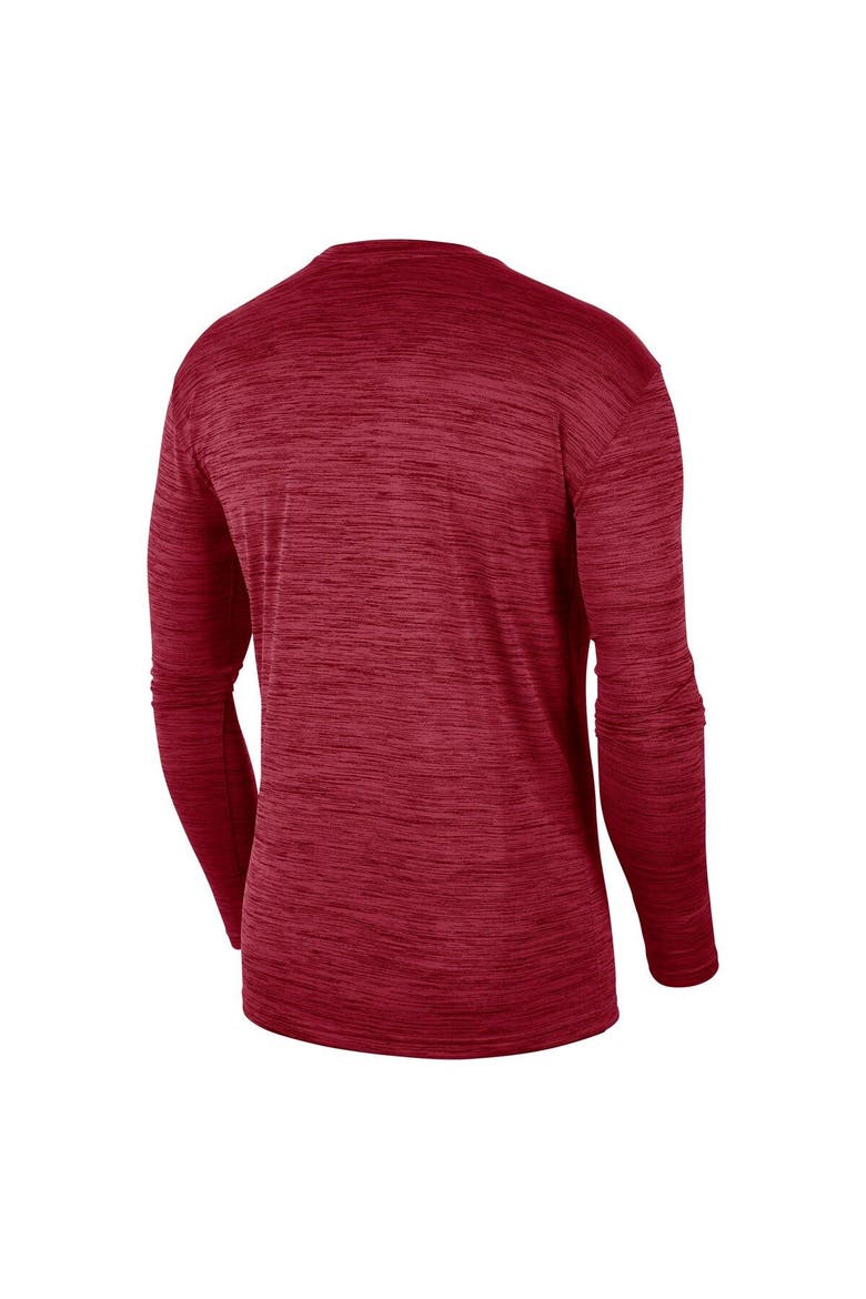 Men's Nike Cardinal Stanford Cardinal Sideline Game Day Velocity Performance Long Sleeve T-Shirt, Alternate, color, Cardinal