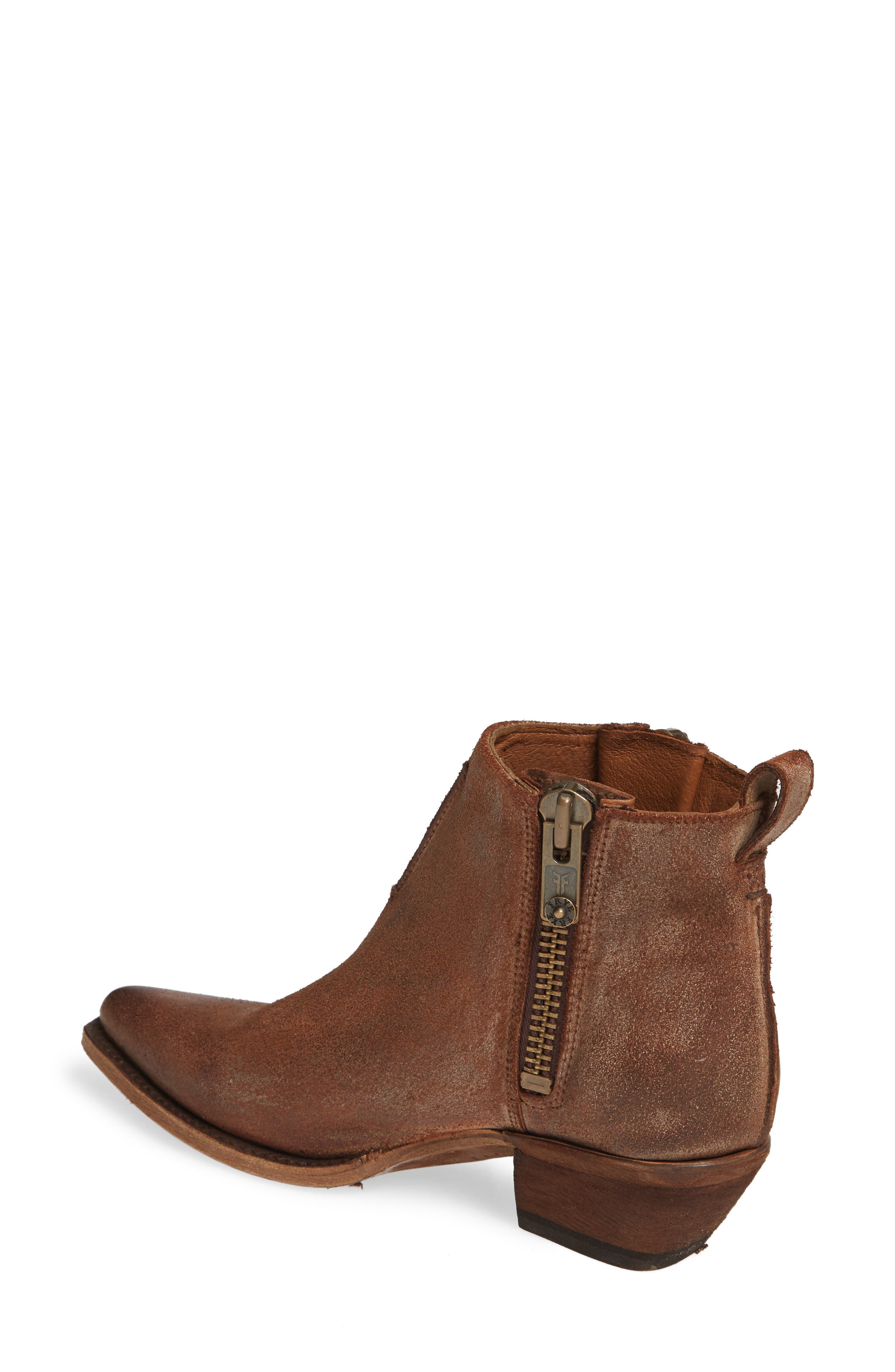 Sacha Moto Short Bootie, Alternate, color, CHOCOLATE