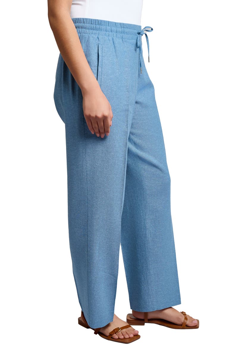 Jones New York Linen Blend Drawstring Pants, Alternate, color, 
