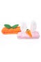  Garden Bunny Set - Orange/Pink