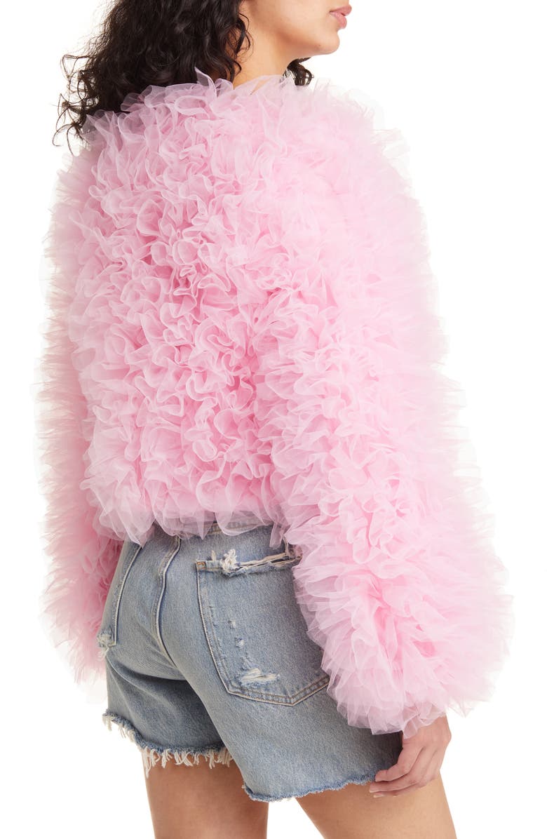AZALEA WANG Tulle Jacket, Alternate, color,