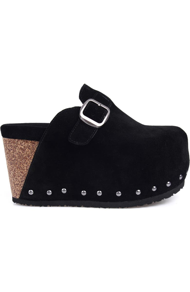 ZIGI Cuna Platform Clog, Alternate, color, Black Suede