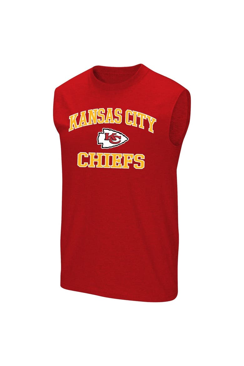 Men's Fanatics Travis Kelce Red Kansas City Chiefs Big & Tall Player Name & Number Muscle Tank Top, Alternate, color, Red