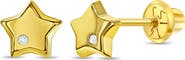 In Season Jewelry 14k Genuine Diamond Star Earrings